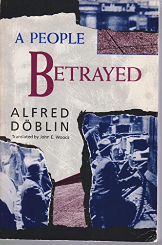 A People Betrayed: November 1918: A German Revo... 0880640081 Book Cover