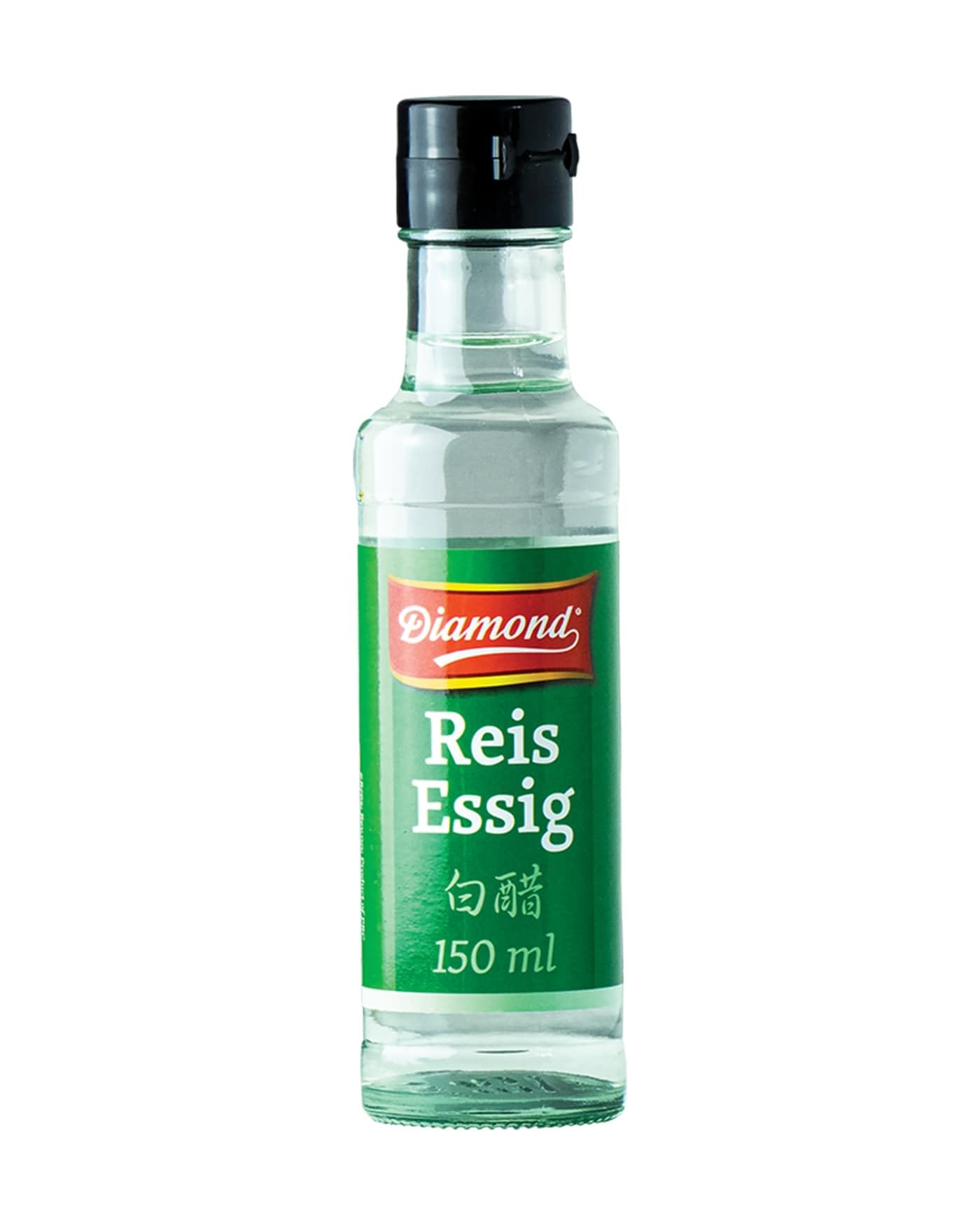 DIAMOND Reisessig 5% Säure, Essig zum Würzen und Verfeinern von Sushi Reis, Vegan - 1 x 150 ml