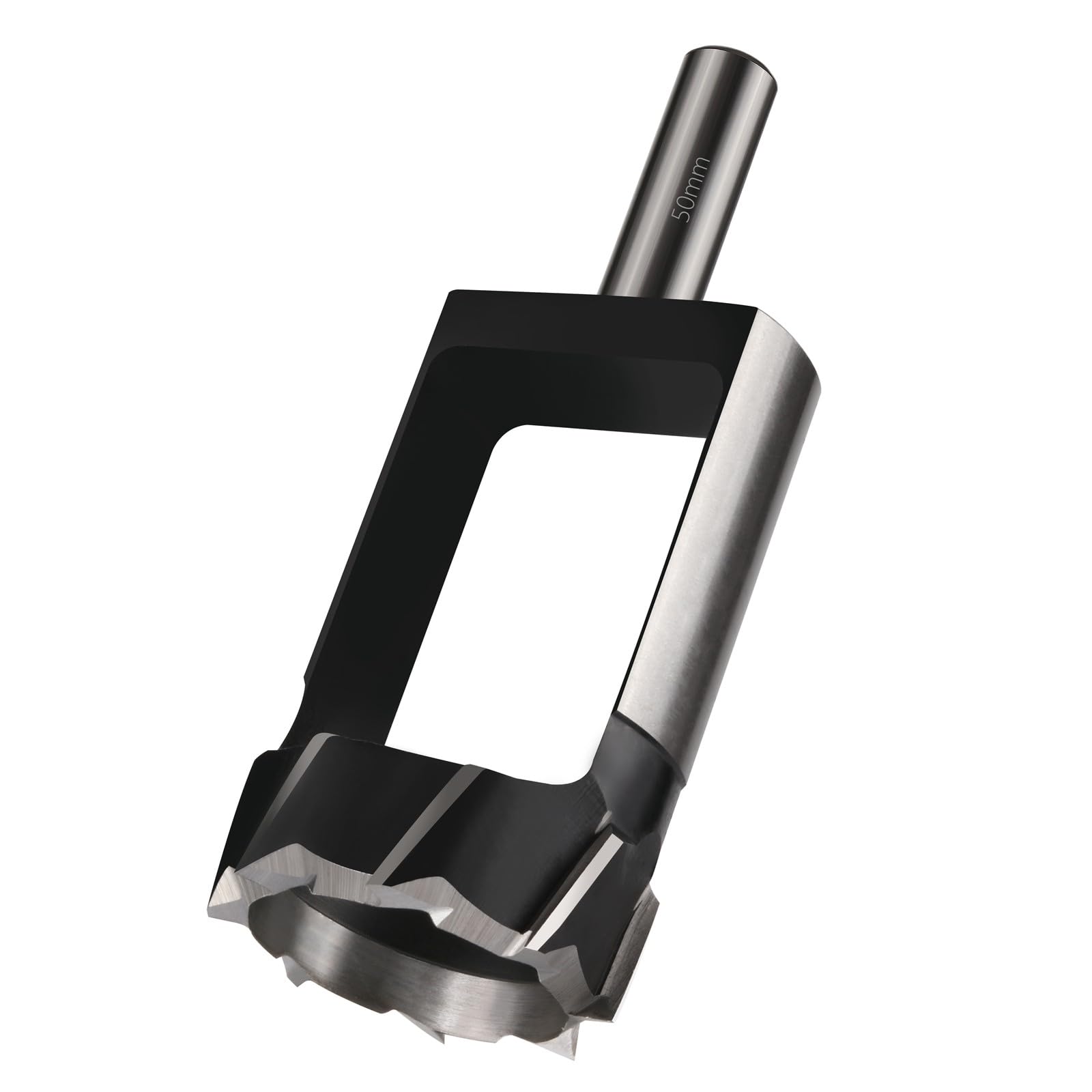 Vearter 50mm Wood Plug Cutter Dowel Maker, Round Shank Carbon Steel Claw & Tapered Drill Bit, Cork Drill Bit for Woodworking Furniture Making