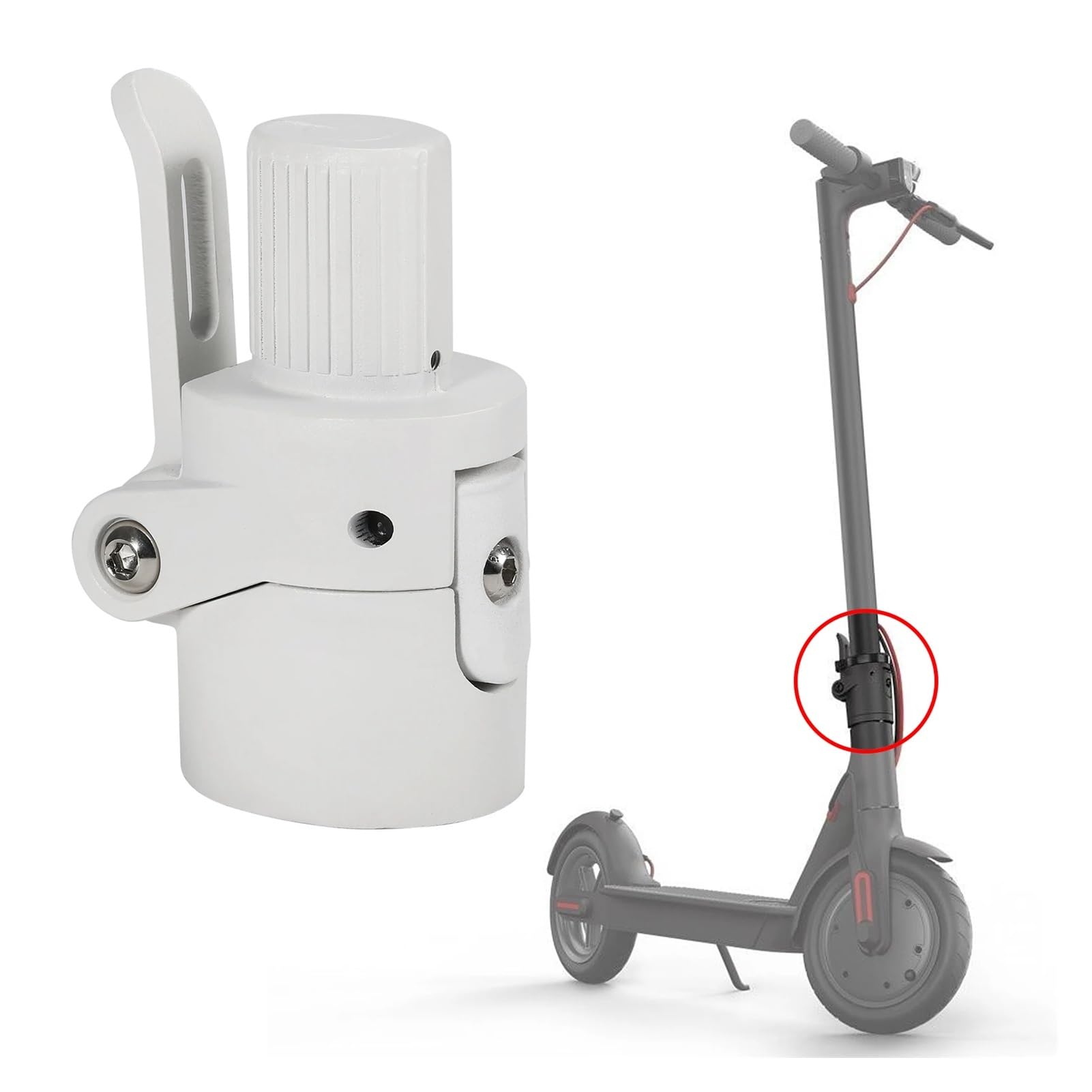 Parti di Scooter elettrici Base for palo Pieghevole in Metallo Solido, Base for palo Pieghevole di Ricambio Compatibile con l'accessorio for Vite for Monopattino Elettrico Xiaomi M365(Black)