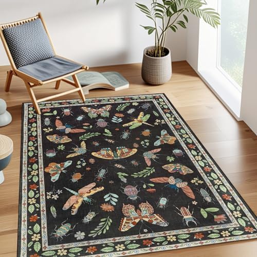 famibay Insect 3x5 Area Rug Washable Rugs for Entryway Soft Throw Rugs ...