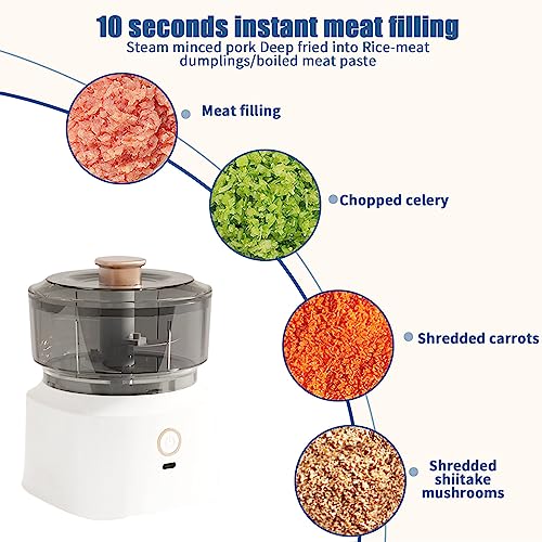 Electric Garlic Chopper 350ml Food Processor Vegetable Chopper Onion Cutter - image 5