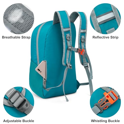 G4Free 24L Hiking Backpack for Women Men, Lightweight Packable for Travel - image 5