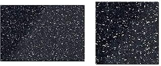 Creative Tops 5129573 Natural Granite Placemats, Set of 2, by,Heat Resistant, 29.5 x 21 cm & Naturals Set of 4 Black Granite Coasters, 10 x 10 cm (4 Inch x 4 Inch)