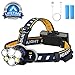 Headlamp Flashlight,6 Head lamps USB brightest Rechargeable Headlight 12000 lumen Waterproof 8 Modes for outdoor camping (6 Led Orange)