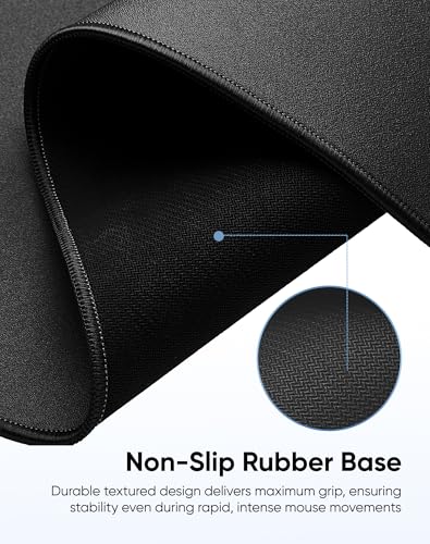Image of Reniteco Waterproof Large Office & Gaming Mouse Pad, 31.5 inch x 11.8 inch, Black