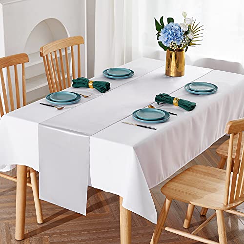 Yourose 1 Pack Satin Table Runners 12 X 108 Inch For Wedding Banquet Decoration, Bright Silk And Smooth Fabric Party Table Runner （Silver，1 Piece） #TOP4