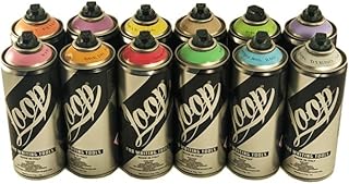 Loop Graffiti Spray Paint 400mL Cans - Set of 12 Pastel Colors