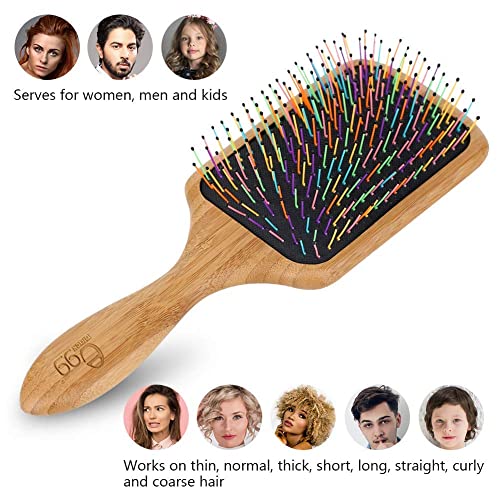 Bundled Product Of Boar Bristle Hair Brush And Rainbow Wet Brush #TOP7