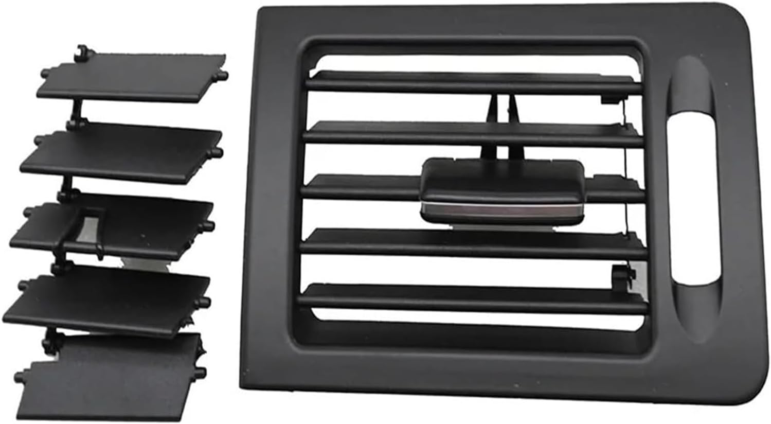 Car Dashboard Air Vent For W204 C Class 180 200 220 230 260 300 350 2007-2011 RHD Dashboard Fresh A/C Air Conditioner Cover Outlet Pane(-RHD Left Black)