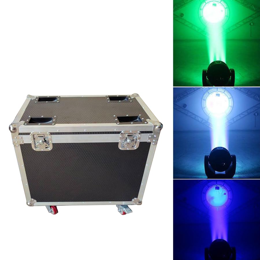 2in1 Flightcase Aluminum Frames for LED 19x15W RGBW Beam+Wash Zoom Moving Head Stage Light DJ Disco Party Bar Dance Stage Effect Lighting Bags