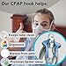 CPAP Hose Holder Hanger for Preventing Tube Leakage and Tangle Adjustable Removable and Sturdy Support Bed Organizer Mask Holder Anti-Skid CPAP