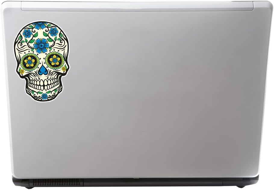 2 x 25cm/250mm Sugar Skull Vinyl Stickers Scary Horror Halloween Creepy #7515
