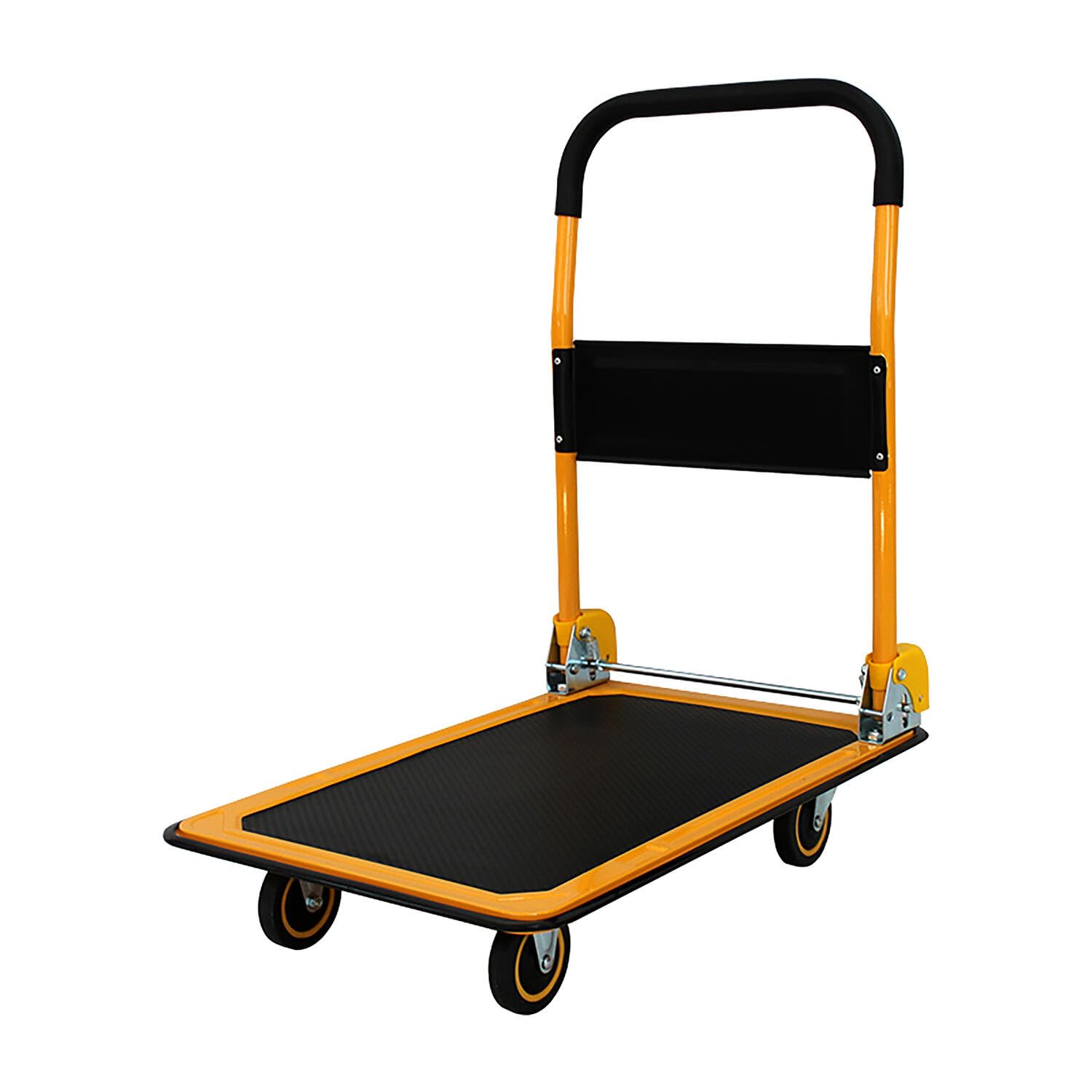 Plattformwagen klappbar 300 kg 610 x 900 mm, 2 Stück | Transportwagen aus Stahl, klappbar, 300 kg Traglast, mit Bremse
