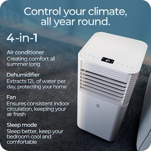 Avalla S-80 Portable 4-in-1 Air Conditioning Unit; 12L Dehumidifier, 1500W Industrial Class 5000BTU, 34m³ Coverage for Large Rooms… - Image 6