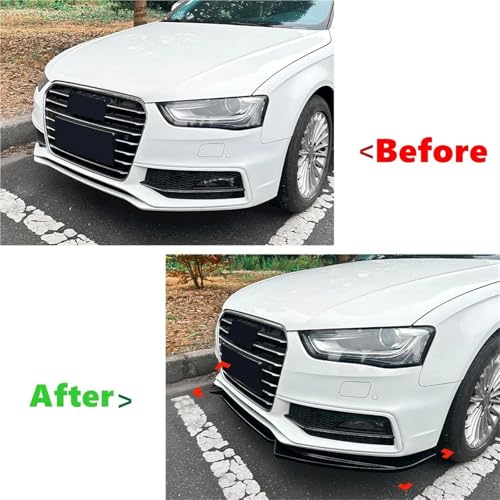 Garnitures barre avant Audi A4 B8.5 Sline aspect carbone - 4