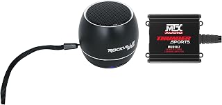 Audiosavings Bundle: (1) MTX MUD50.2 100 Watt RMS 2-Channel Amplifier Amp For Polaris RZR/ATV/UTV/Cart Bundle with (1) Rockville RPB2-BLACK Handheld Wireless Portable Bluetooth Speaker Sound (Items 2)