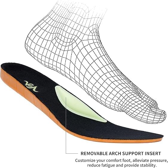 Women's Walking Shoes with Arch Support Plantar Fasciitis Pain Relief Athletic Orthotic Tennis Sneakers Supportive for Gym Workout US 6.5-11 - Image 6