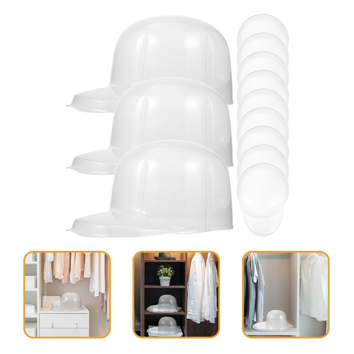 STOBAZA 12 Pezzi Cappello da Baseball Pvc Supporto per Esposizione