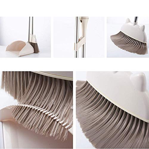 Msuiiixcccc Kehrschaufel und Besen, Kehrschaufel reinigt Besenkombination für zu Hause, Küche, Zimmer, Büro, Lobbyboden, Verwendung von aufrechtem Standbesen und Kehrschaufel-Set – Bild 6