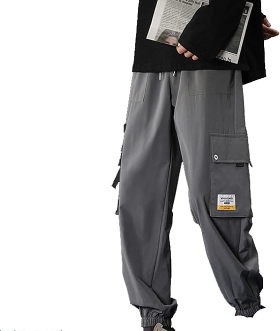 Amazon Co Jp 9分丈 ワークパンツ ロングズボン ウエストゴム メンズ カーゴパンツ おおきいサイズ ストレッチ おしゃれ かっこいい 快適 ビッグシルエット ゆったり 通勤 通学 旅行 ジョガーパンツ イージーパンツ Clothing Accessories