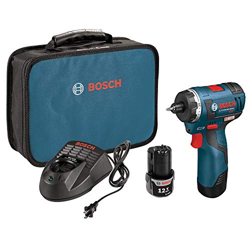 BOSCH PS22-02 12V Max Brushless Pocket Driver Kit with (2) 2.0Ah Batteries