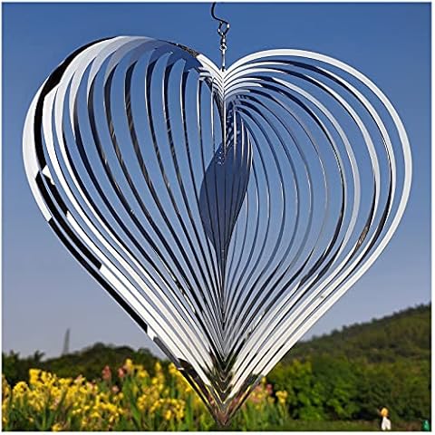 DJUAN Heart Wind Spinner Outdoor Metal Decorations Cover