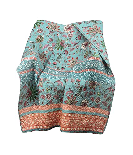Greenland Home Barefoot Bungalow Audrey Manta, 50 x 60 pulgadas, Turquesa miniatura 1