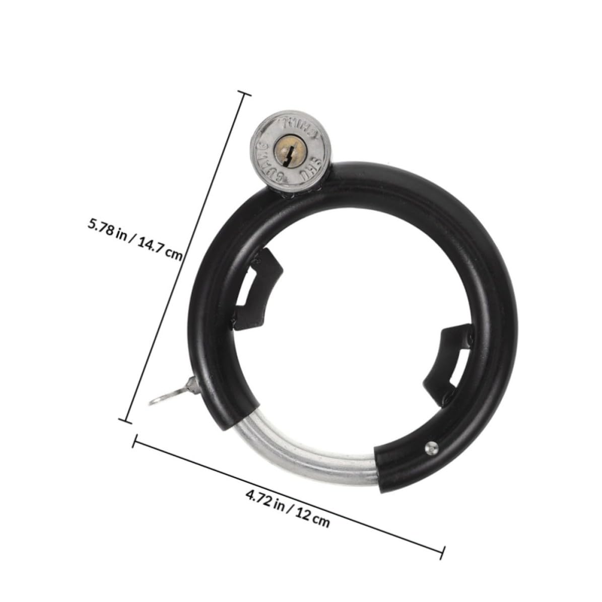ARTIBETTER 3 Set Lucchetto per Bicicletta Antifurto, Catena per Bici in Acciaio Inox Nero, Resistente All'usura e Antigraffio, per Mountain Bike e Bicicletta,