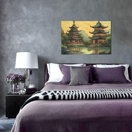 Toile murale haute définition avec cadre premium