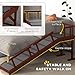 GOWE Wooden Dog Ramp with Removable Guardrails, 60
