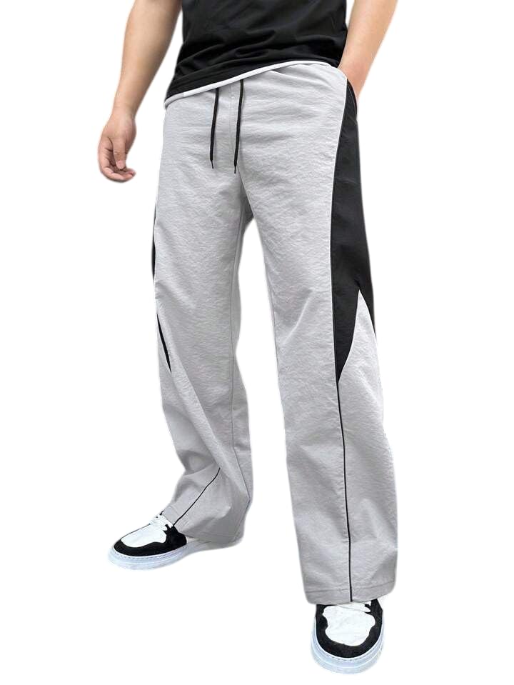 tabadtod Men Regular Fit Polycotton Trousers with Drawstring, Casual Athleisure Pants Travel & Lounge Use-picture-26