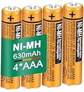 8x AAA Akkus Für Panasonic Schnurlostelefone - 630 MAh Ni-MH