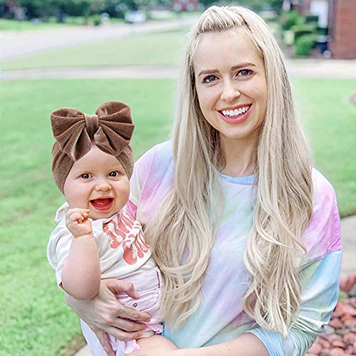 Yanjie Leopard Baby Large Velvet Bow Headbands, Super Soft And Elastic Headwrap For Toddler Baby Girl Photography Prop Hair Accessories (Leopard) #TOP2