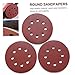 MAGICLULU 100pcs Round Sanding Discs Flocking Polishing Grits for Grinding Compatible with Various Materials for Woodworking and Industrial Use
