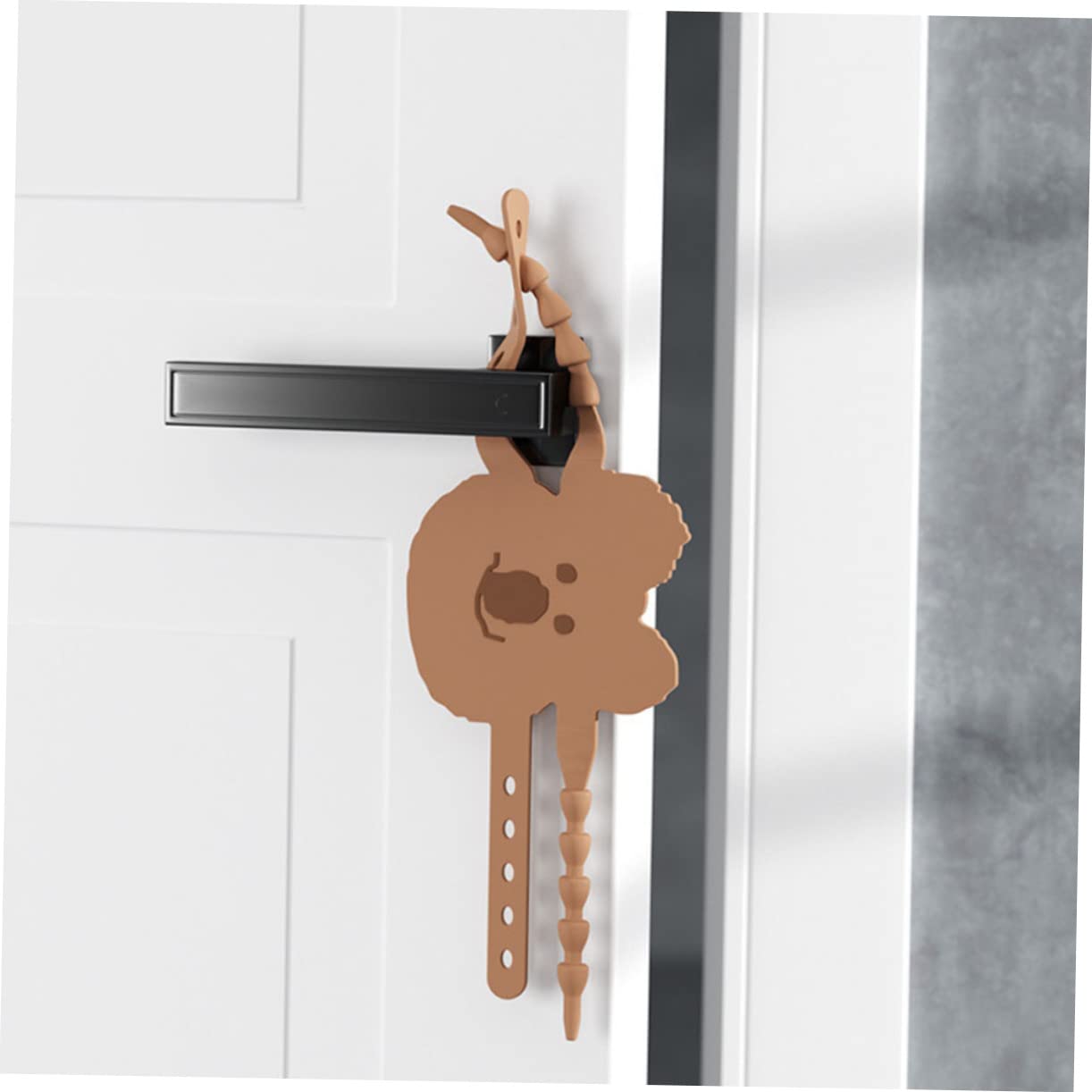 HEMOTON 5 Juegos Caso De Bloqueo Silencioso Puerta Cerraduras De Seguridad para Niños para Puertas Topes De para Portazos Linda Coffee Gel De Sílice 2 Piezas * 5