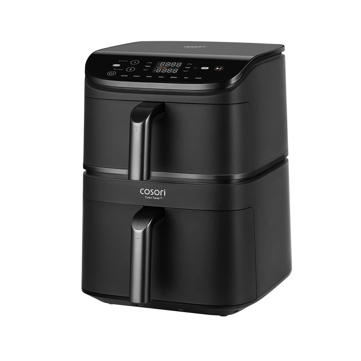 Friggitrice Ad Aria Cosori Turbo Tower Chef Edition - Capacit? 10,8 L - 2 Vasche - 6 Programmi - 2630 W - Nero