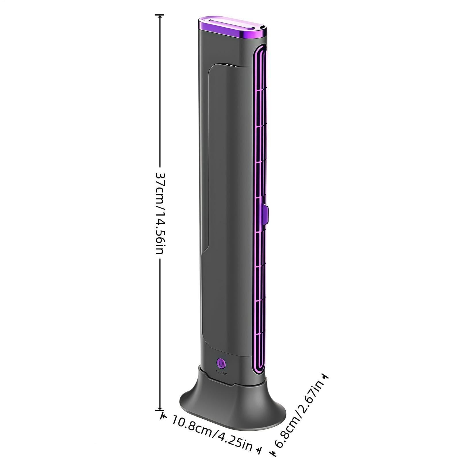 Climatizzatore portatile , dispositivo a torre, senza pale, ricaricabile tramite USB, per camera da , casa, auto, campeggio, interni, camper