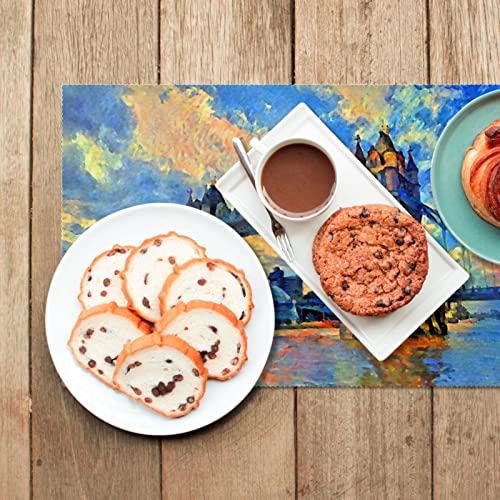 Set de table Art abstrait antidérapant 30x45 cm lot de 6 - 7