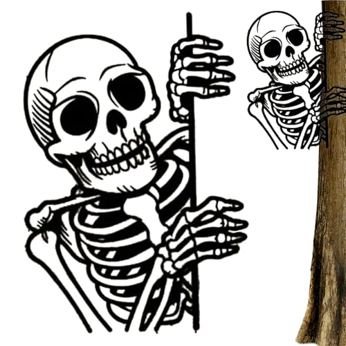 Dewireaey Carteles De Jardín De Halloween, Estacas Metálicas De Esqueletos Para Jardín, Decoración Tenebrosa Para De Fiestas Exterior Entrada Valla Trasera