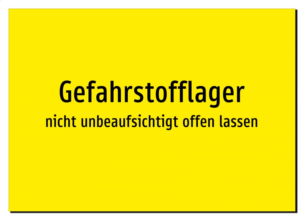 42237-DE-T-08 | Gefahrstofflager - nicht unbeaufsichtigt offen lassen