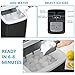 Tavata Countertop Portable Ice Maker Machine, 9 Ice Cubes Ready in 8 Minutes, Makes 26 lbs of Ice per 24 hours, with LED Display, Ice Scoop and Basket Perfect for Parties Mixed Drinks