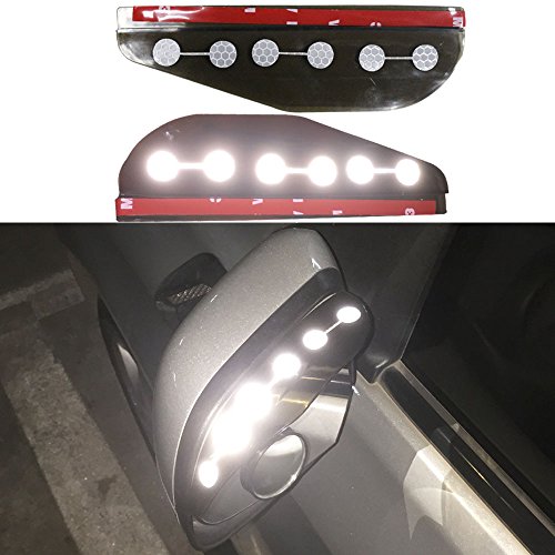 8X-SPEED Universal Car Rear View Mirror Rain Eyebrow Waterproof Reflective Protector Cover 2