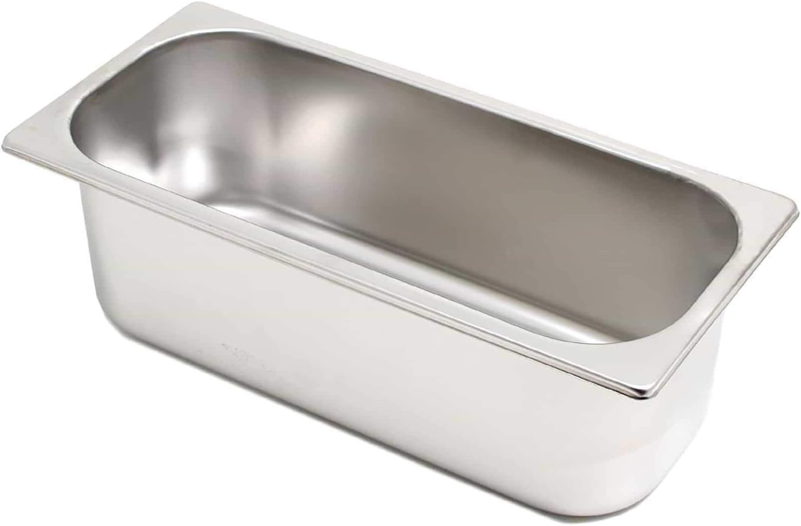 5 Litre Stainless Steel Napoli Pan for Ice Cream Gelato Display Counter Scoop Freezer