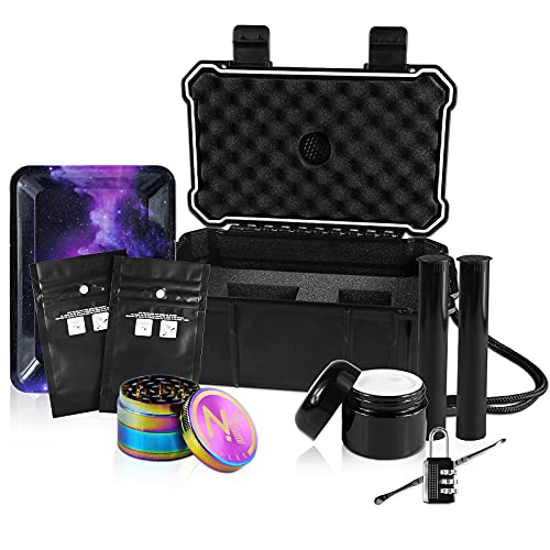 Smell Proof Storage Box with Lock - ABS Plastic Storage Box - Odor Resistant Storage Container with Easy Grip Handle - Suit for Travel Storage Box Smell Proof Kit