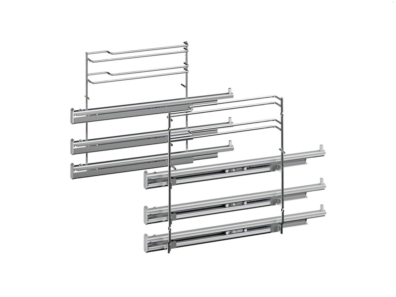 Bosch HEZ638370 Teleskop-Vollauszug 3-fach Edelstahl 5 cm x 43 cm x 47,5 cm