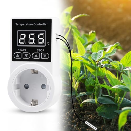 Vaileal Prise thermostatique, régulateur de température, régulateur de température numérique...