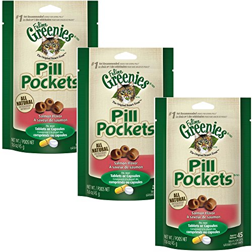 Greenies Pill Pockets Salmon Treats for Cat 40 oz 1 paquete