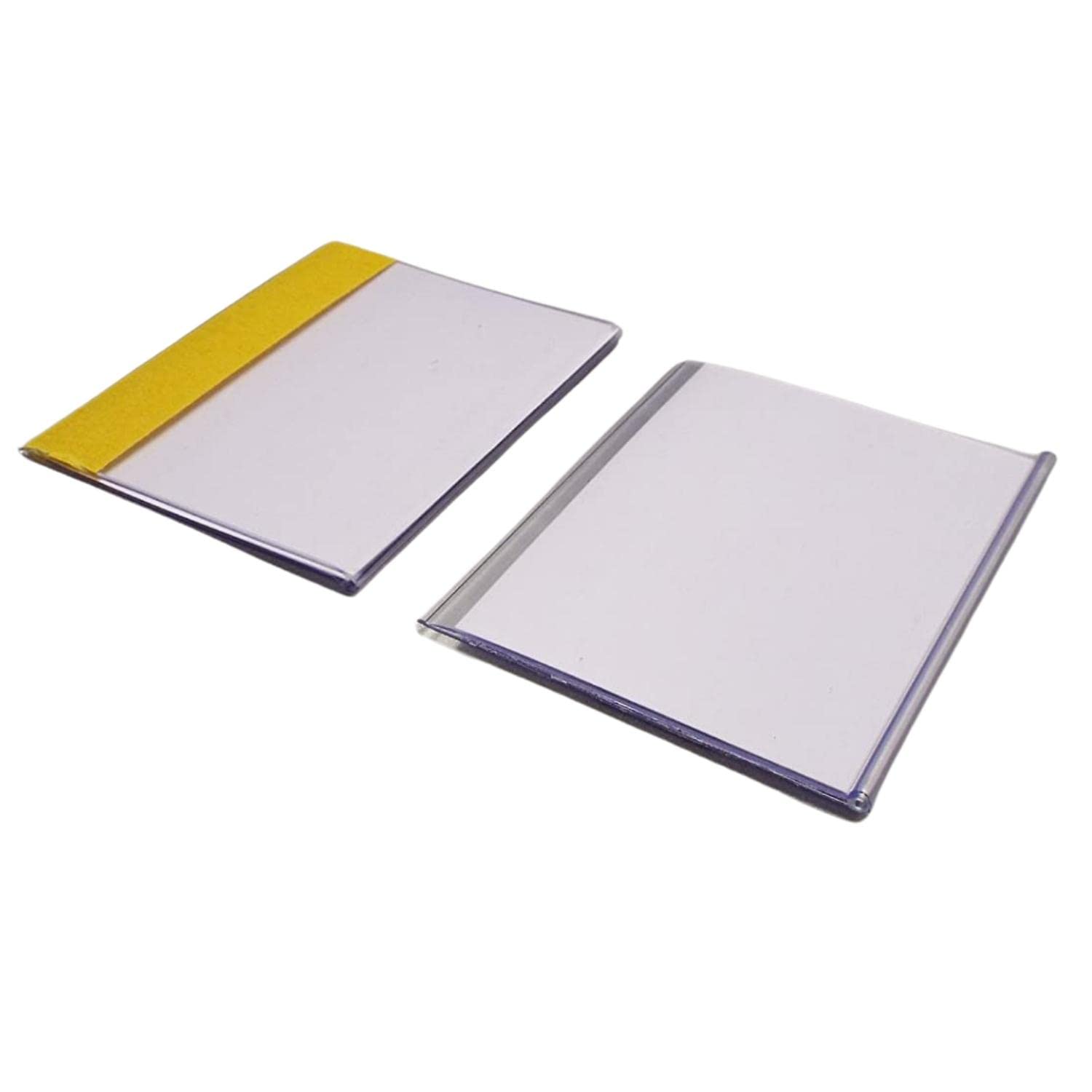 Self-Adhesive Ticket Holder, Epos Strips, Identify Locations, Products, Shelving And Racking, Perfect For Office, Store, Garage And Industrial Environment, 25Mm X 100Mm, Pack Of 100