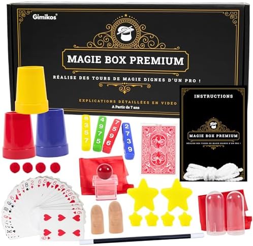 Shinybox Coffret Magie 75 Tours – Kit Complet Pour Enfants Et Débutants, Cadeau Anniversaire, Jeu De Société Et Fête